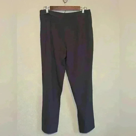 Women’s Lulus Slim Ankle Pant Grey Pleated Side Zip Size Large NWT - Picture 5 of 11